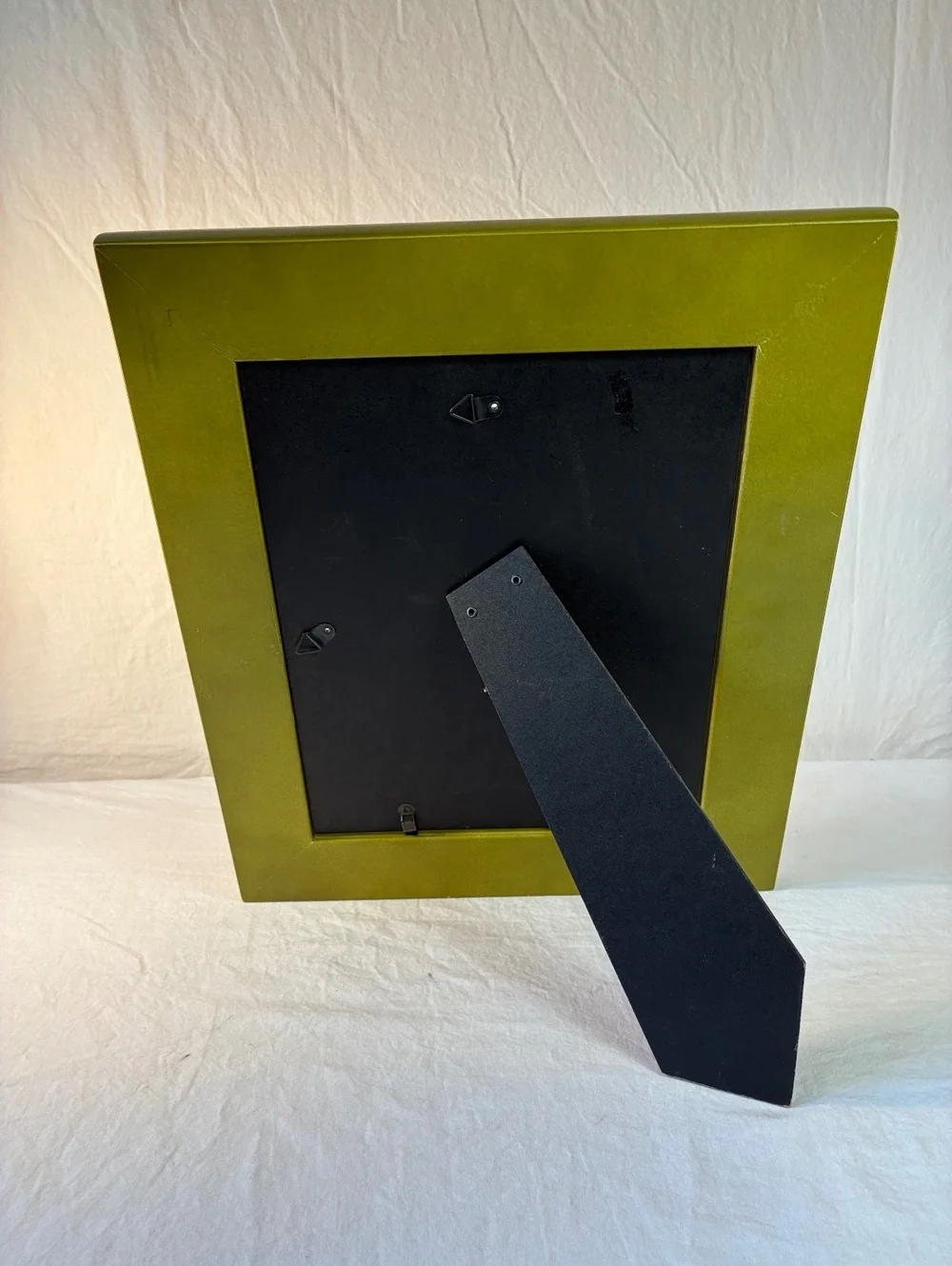Vintage Olive Green Wood Picture Frame with Stand, 8x10